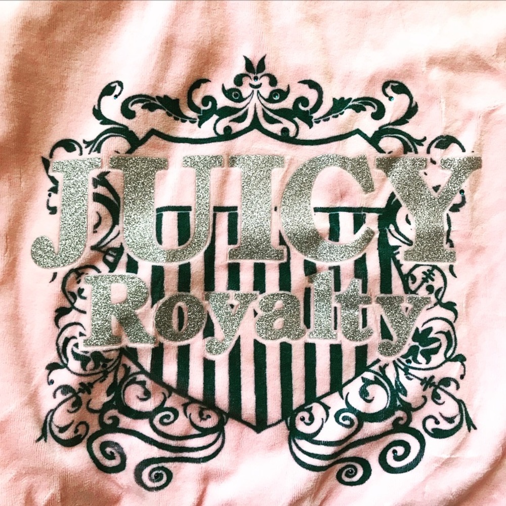 JUICY COUTURE baby pink valor zip up sweatshirt